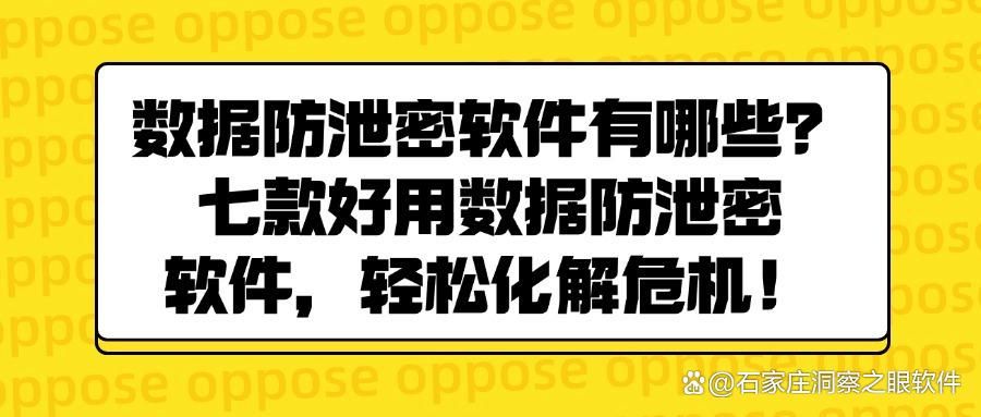 2025年精选七款数据防泄密软件推荐!守护您的数据安全(图1)