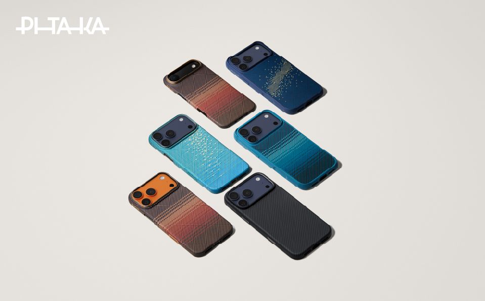 PITAKA发布iPhone 17系列芳纶纤维手机壳，带来全新纹路浮光跃金