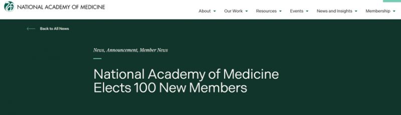 “人类历史最多人口时期癌症防治的空前进步”：赫捷当选美国国家医学科学院院士