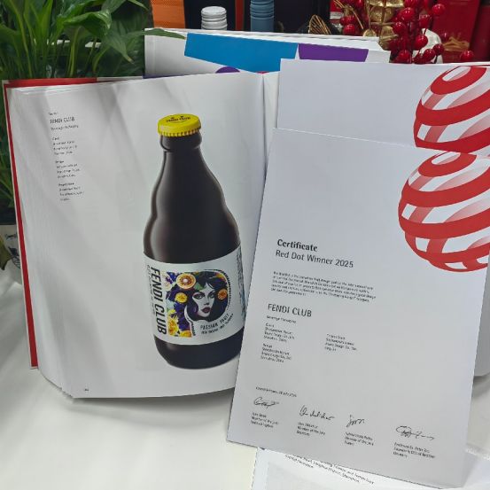 FENDI CLUB精酿啤酒斩获红点设计大奖，独立设计获国际认可