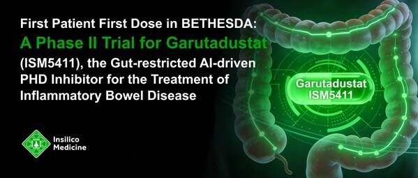 英矽智能完成肠道限制性候选药物Garutadustat （ISM5411）首例患者给药